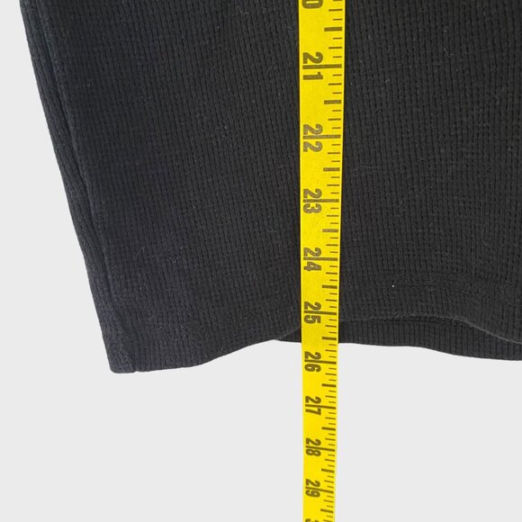 Phat Farm Long-Sleeve Henley Shirt Men's Size XL Black Waffle Knit Thermal - Picture 10 of 10